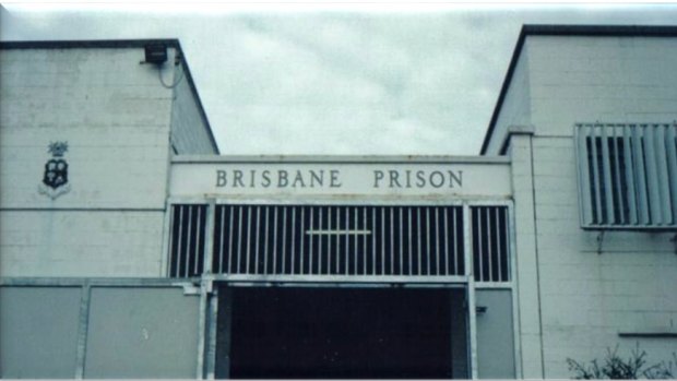 The main gate of Boggo Road Gaol, originally named Brisbane Prison, featuring the coat of arms.