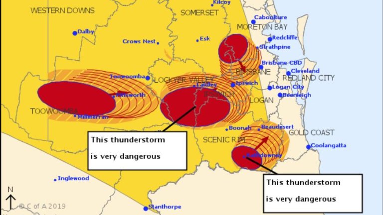Brisbane Weather Train Delays And Airport Delays As Thunderstorm Hits South East Queensland