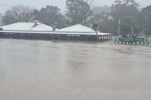 The Wollombi Tavern on Tuesday afternoon. 