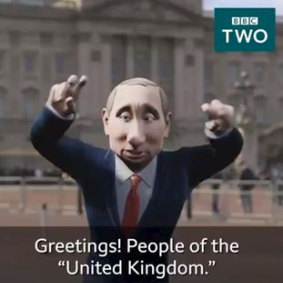The surprise host of the BBC's latest show: an animated Vladimir Putin.