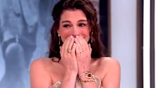 Anne Hathaway broke down during a recent appearance on The View, over comments from host Whoopi Goldberg. 