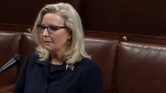 Defiant: Representative Liz Cheney.