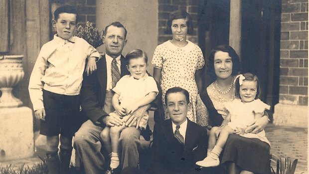 The Rea family, pictured in 1933. (L-R): Herbert, Herbert senior, Robert, Shirley, Alan, Alma and Beverley.
