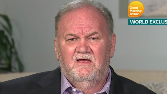 Thomas Markle parla in una precedente apparizione televisiva a colazione nel Regno Unito.