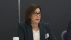 Woolworths boss Amanda Bardwell speaks at the ACCC hearing on Tuesday.