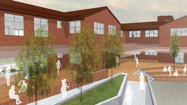 Artist impression of upgrades to the merged Murrumbidgee Regional High School.