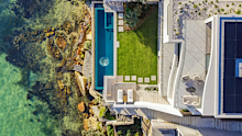 It took four-years to rebuild, has a private harbour loggia and a rock ‘n’ roll past.