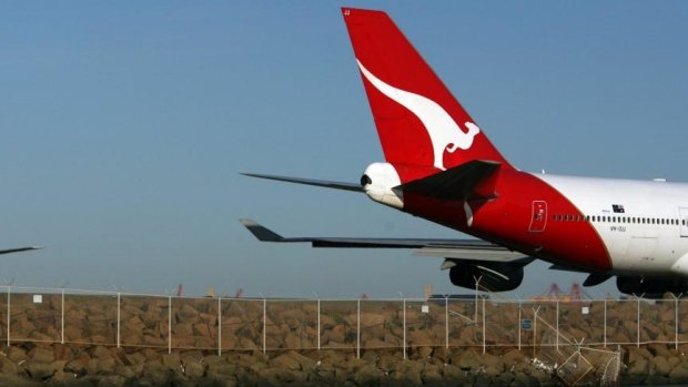 Two Qantas flights were in a near miss in Perth on Saturday.