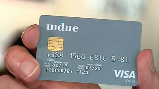 A sample cashless welfare debit card.