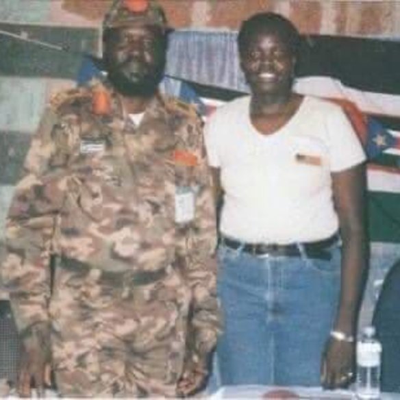 Deng pictured with South Sudanese President Salva Kiir Mayardit.