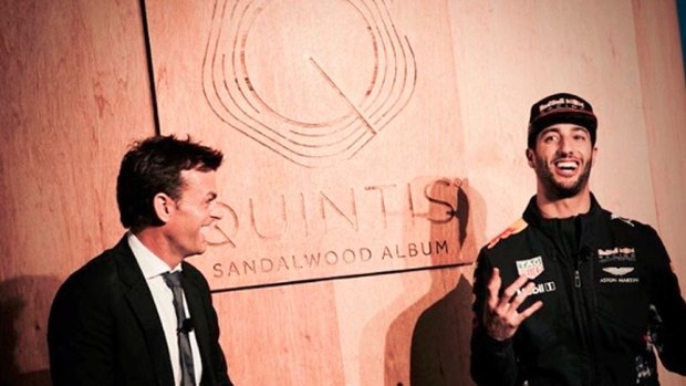 Adam Gilchrist and Daniel Ricciardo were brand ambassadors for Quintis.