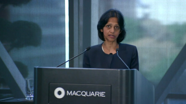 Macquarie Group chief executive Shemara Wikramanyake said the group's businesses had faced mixed conditions in the first quarter.