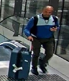 Valiusaitis nabbed at the airport.