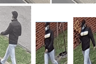 Stills taken from CCTV footage of the man police wish to speak to.