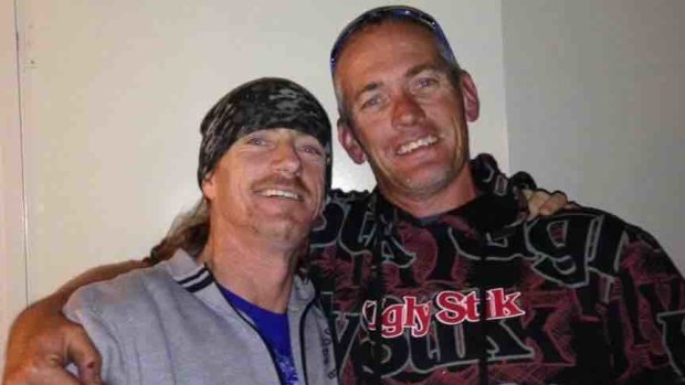 Adrian Hogg, 47, left, died after a motorcycle crash in Bonython on Sunday night.