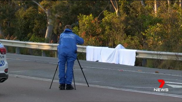 The man's body was found off Scenic Drive in San Remo on Sunday. 
