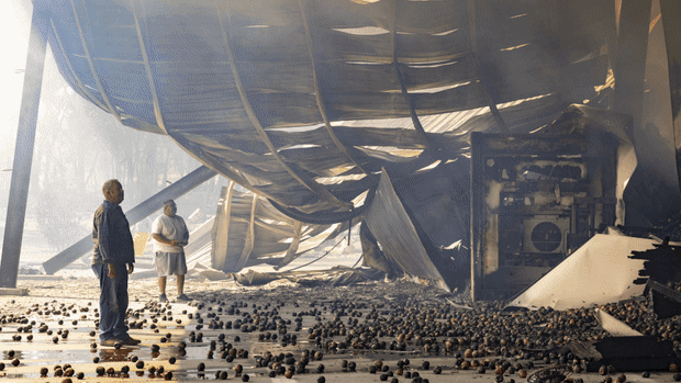 The devastating fires in Victoria on the weekend.