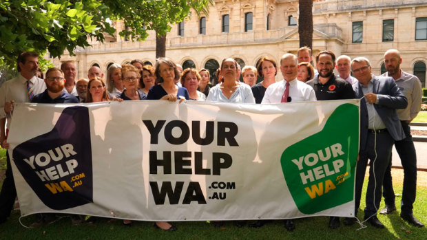 More than 400 WA organisations have banded together to launch the #YourHelpWA campaign. 