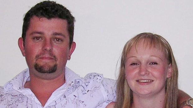 Jacqueline Quinlivan and her husband Lyndon Quinlivan. Lyndon was killed after he inhaled poisonous fumes at his workplace in Albury in 2018 but no inquest was held into his death.