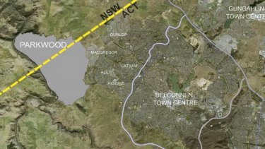 The framework for Parkwood, the NSW-side development of the cross-border Ginninderry project west of Belconnen.