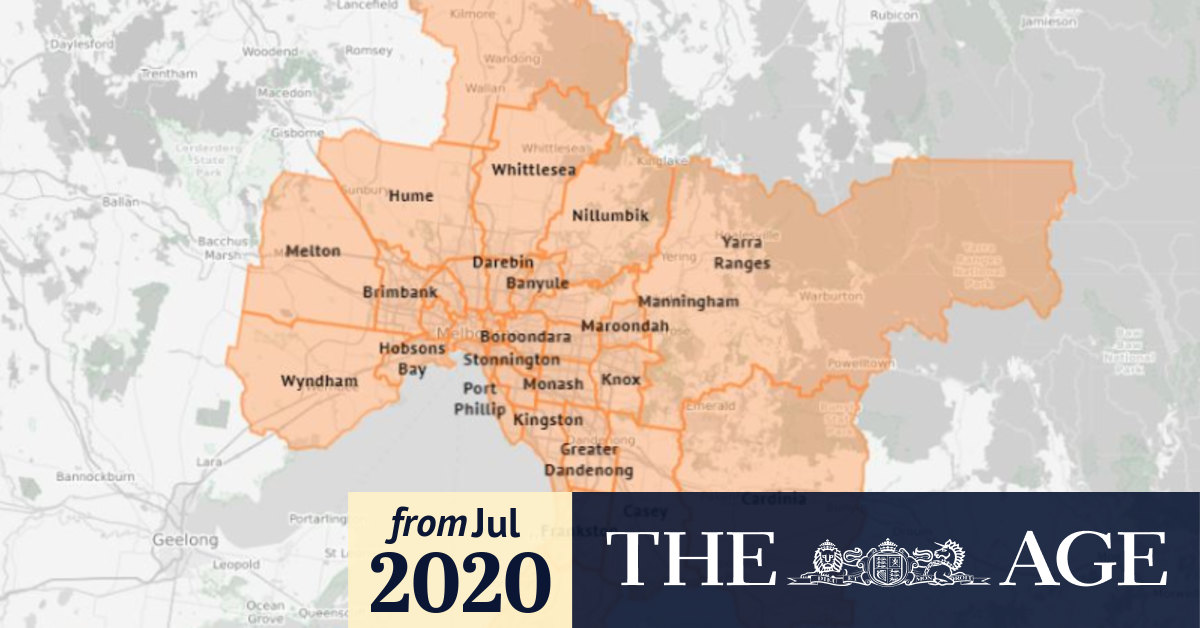 pics Greater Brisbane Lockdown Map Area coronavirus victoria melbourne