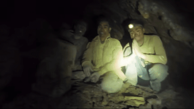 Laos cave rescue gif