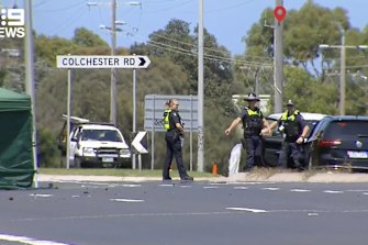 A man riding a mobility scooter has died after a crash at a Victorian coastal town on the Mornington Peninsula.