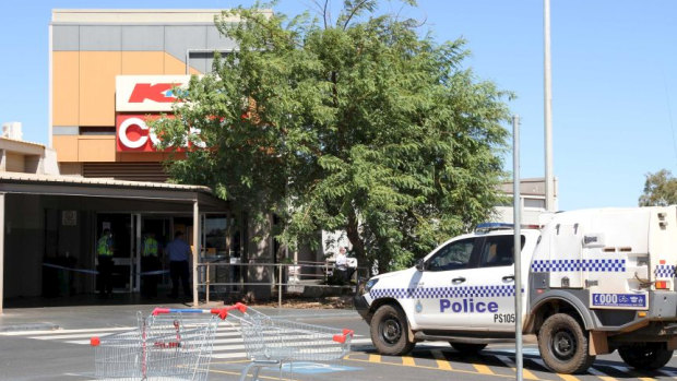 The incident happened at the South Hedland Square shopping centre. 
