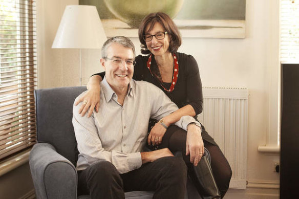 Mark Dreyfus and his wife Deborah Chemke. 