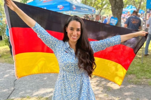 Far-right AFD politician Gabrielle Mailbeck has campaigned on social media to reach a new generation of voters.