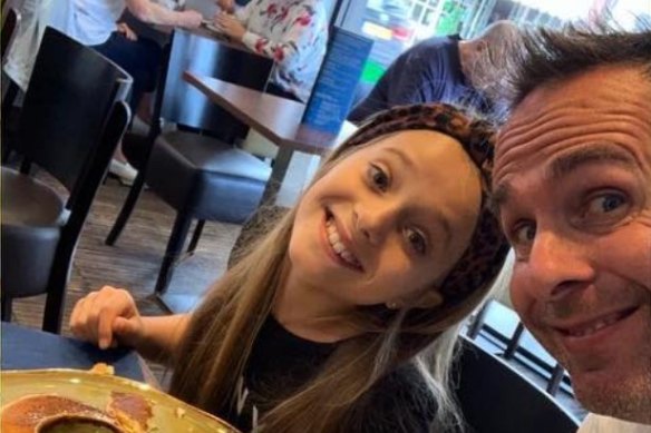 Michael Vaughan with his youngest daughter Jemima.