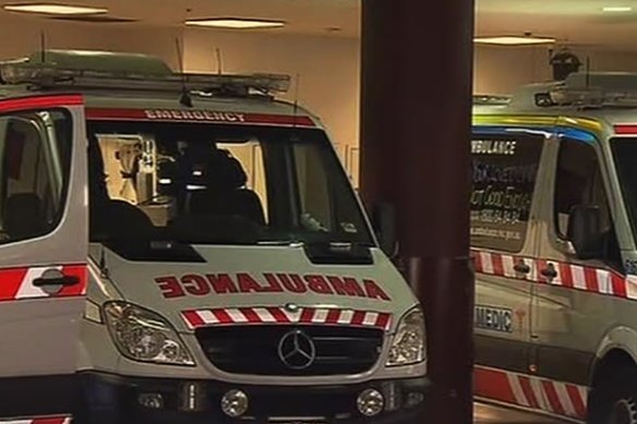 Ambulances have had to wait for hours outside Victorian hospitals.