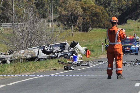 2012: A crash on Geelong-Bacchus Marsh Road that killed two people on October 2, 2012.
