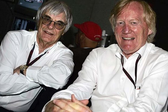 Speed men: Bernie Ecclestone (left) and Ron Walker.