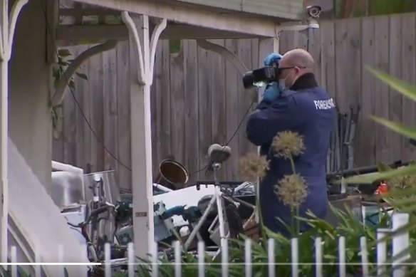 Forensic investigators spent much of Sunday probing the circumstances surrounding the Bayswater North death.