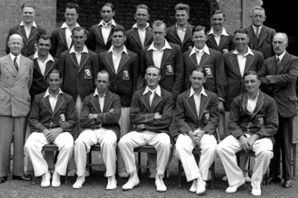 The English team from the 1932-33 Ashes Series: The Bodyline Series.