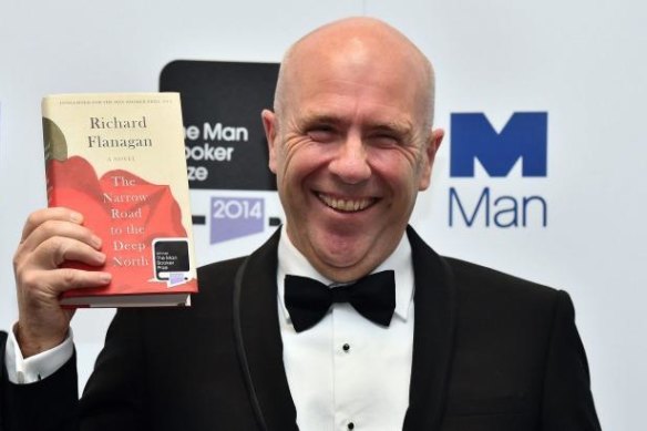 Richard Flanagan after winning the Booker Prize.