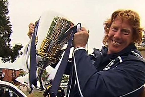 Cameron Ling in his playing days with Geelong.