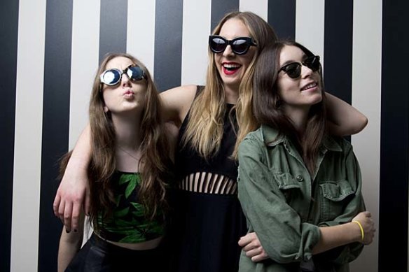 Alana, Este and Danielle Haim in Australia in 2014.