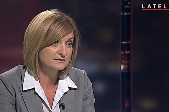 Then detective chief inspector Pamela Young during the ABC Lateline interview in April 2015.