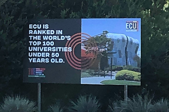 ECU values its Times Higher Education ranking.