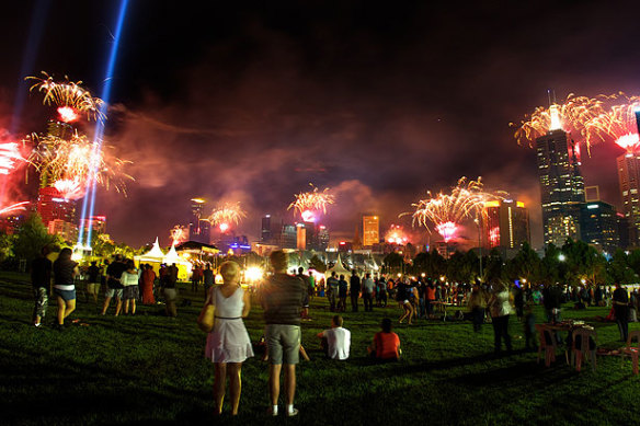 There will be no official firework display to see in the new year in Melbourne.