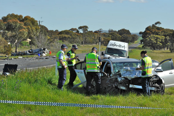 2012: A crash on Geelong-Bacchus Marsh Road that killed two people on October 2, 2012.