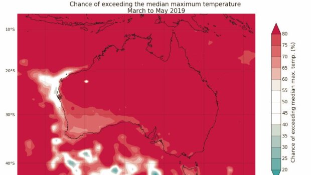 Warmer and drier conditions are expected for autumn as cool ocean temperatures draw the moisture south. 