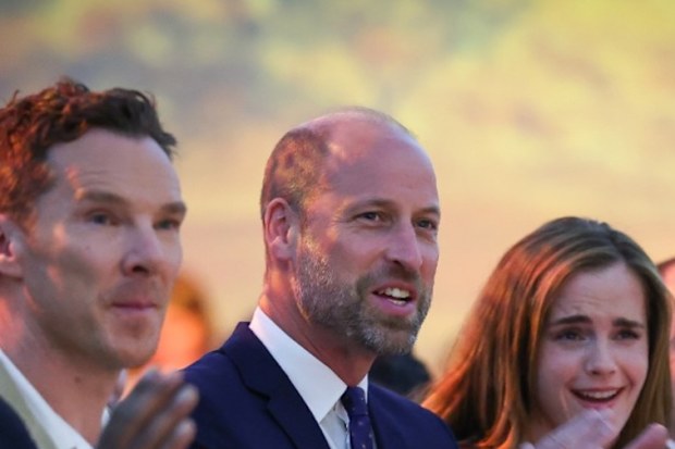 Prince William with actors Emma Watson and Benedict Cumberbatch at the United for Wildlife Business Forum in London as part of London Climate Action Week.