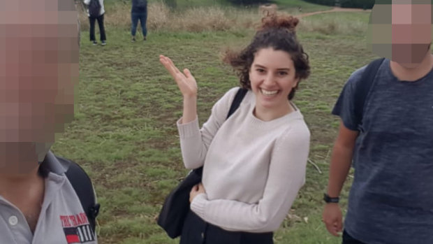 A photo of Aiia Maasarwe taken by new friends from her Meetup group in December.