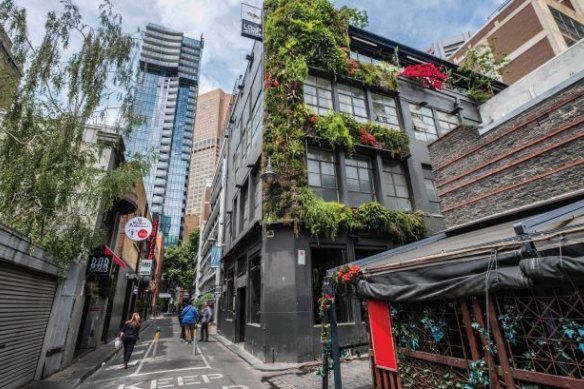 Meyers Place is now a lively, green urban space for pedestrians.