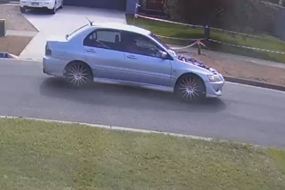 Police released this photo of a silver sedan while looking for the driver.