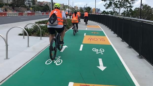 Space for Cycling Brisbane proposes separated cycleways along Ann, George, Edward and Margaret streets.