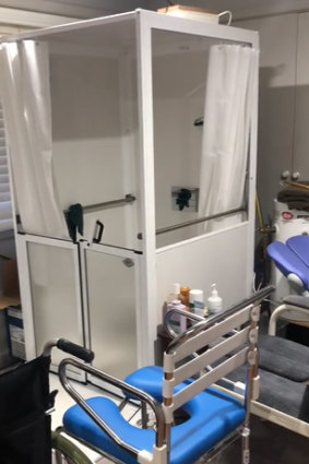 A room in the Bartletts’ home was fitted out with hospital equipment.